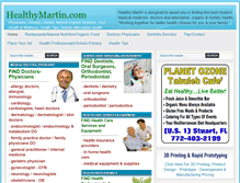 Tablet Screenshot of healthymartin.com